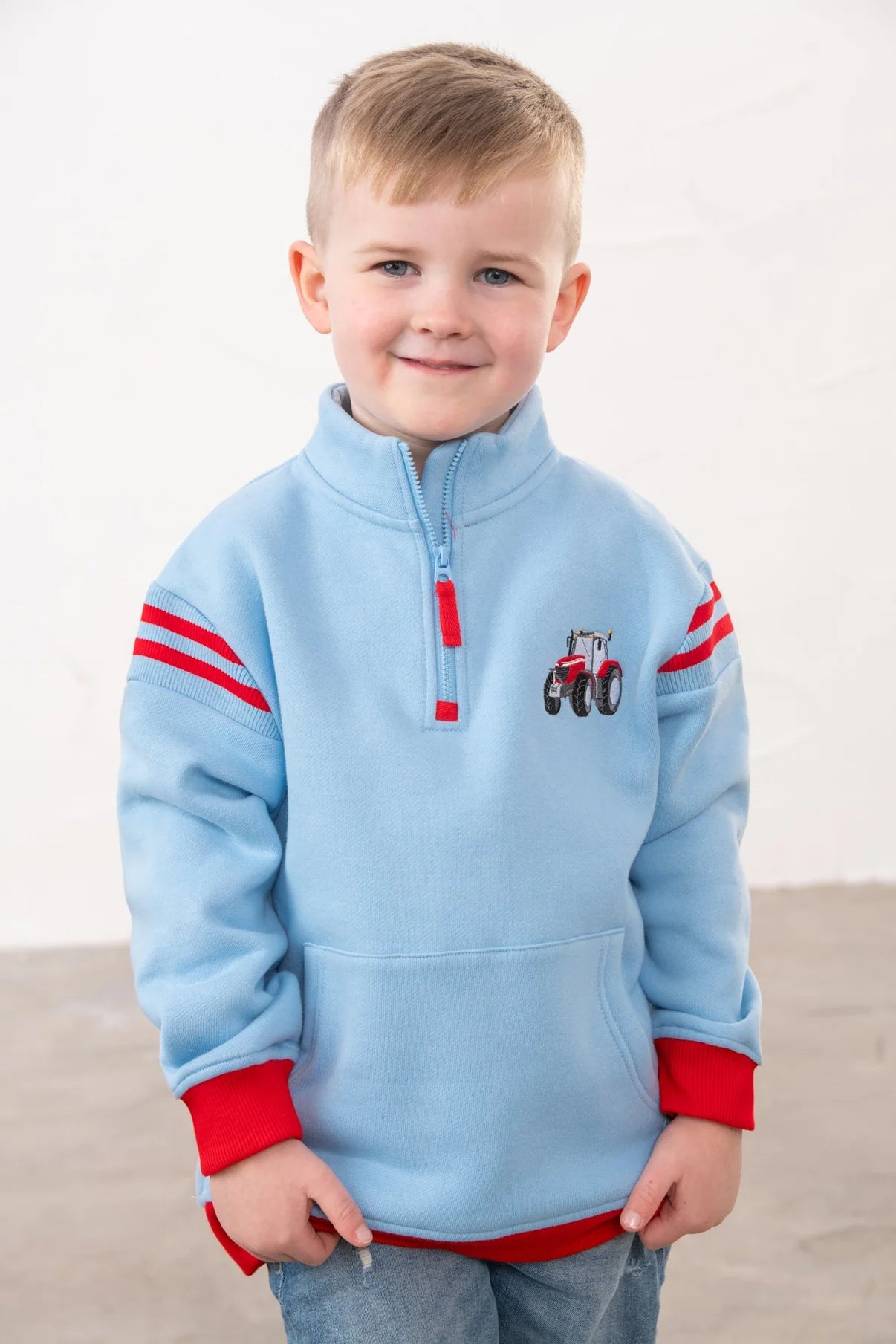 JONAH SWEATSHIRT - RED TRACTOR