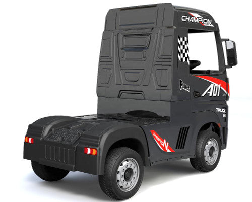 Licensed Mercedes Benz Actros 24V Electric Ride On Truck - Black
