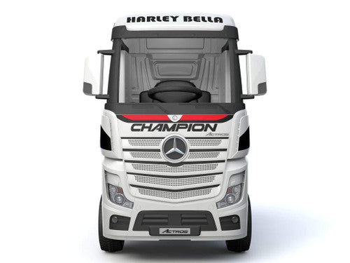 Licensed Mercedes Benz Actros 24V Electric Ride On Truck - WHITE