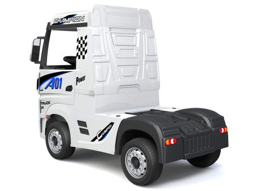 Licensed Mercedes Benz Actros 24V Electric Ride On Truck - WHITE