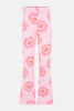 MOLLIE FLARED LEGGINGS- PINK FLOWER