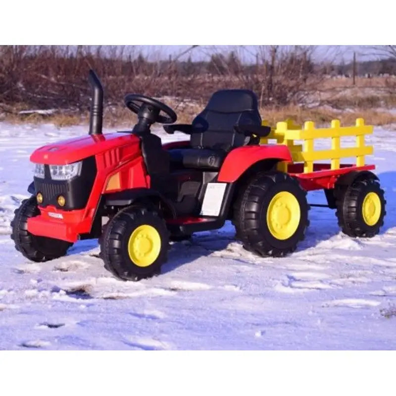 TURBO HARVEST 12V TRACTOR /TRAILER -RED