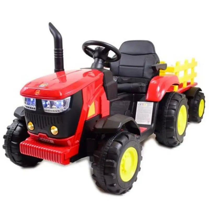 TURBO HARVEST 12V TRACTOR /TRAILER -RED