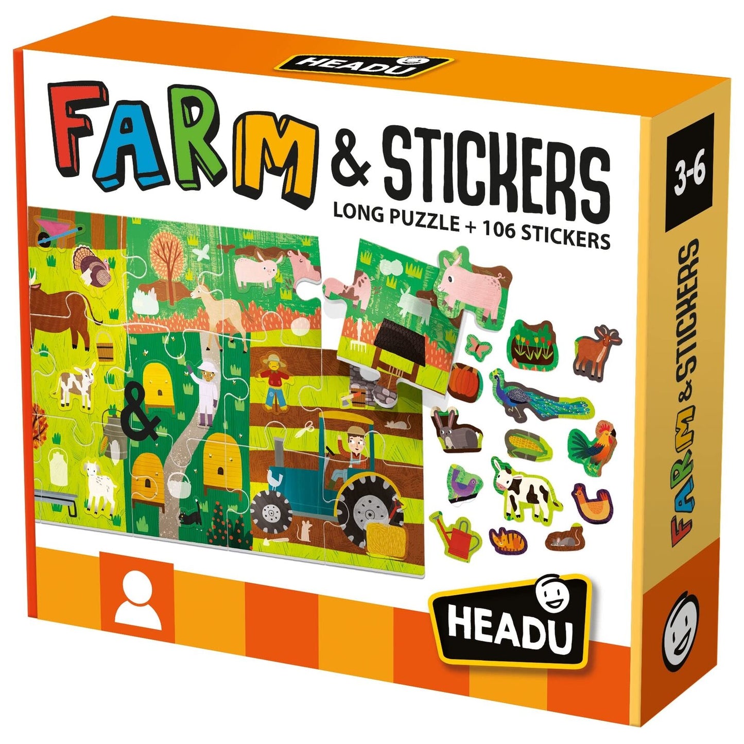 FARM & STICKERS -LONG PUZZLE