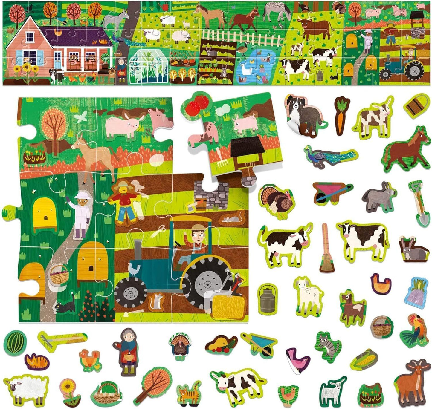 FARM & STICKERS -LONG PUZZLE