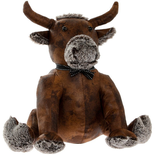 BULL - FAUX LEATHER DOORSTOP