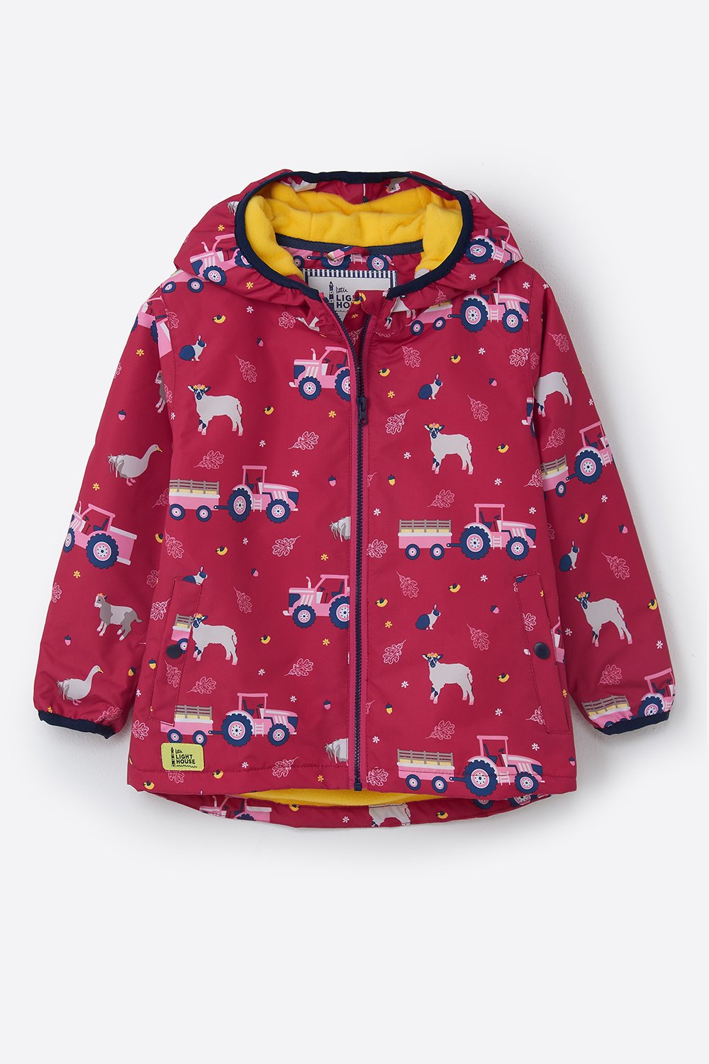 AMELIA FARM LIFE PRINT COAT (PINK)