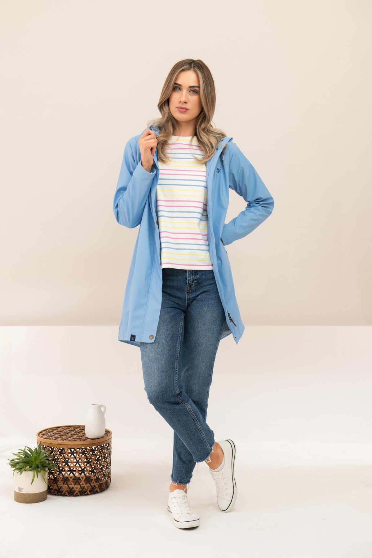 LIGHTHOUSE LONG BOWLINE JACKET - BLUEBELL