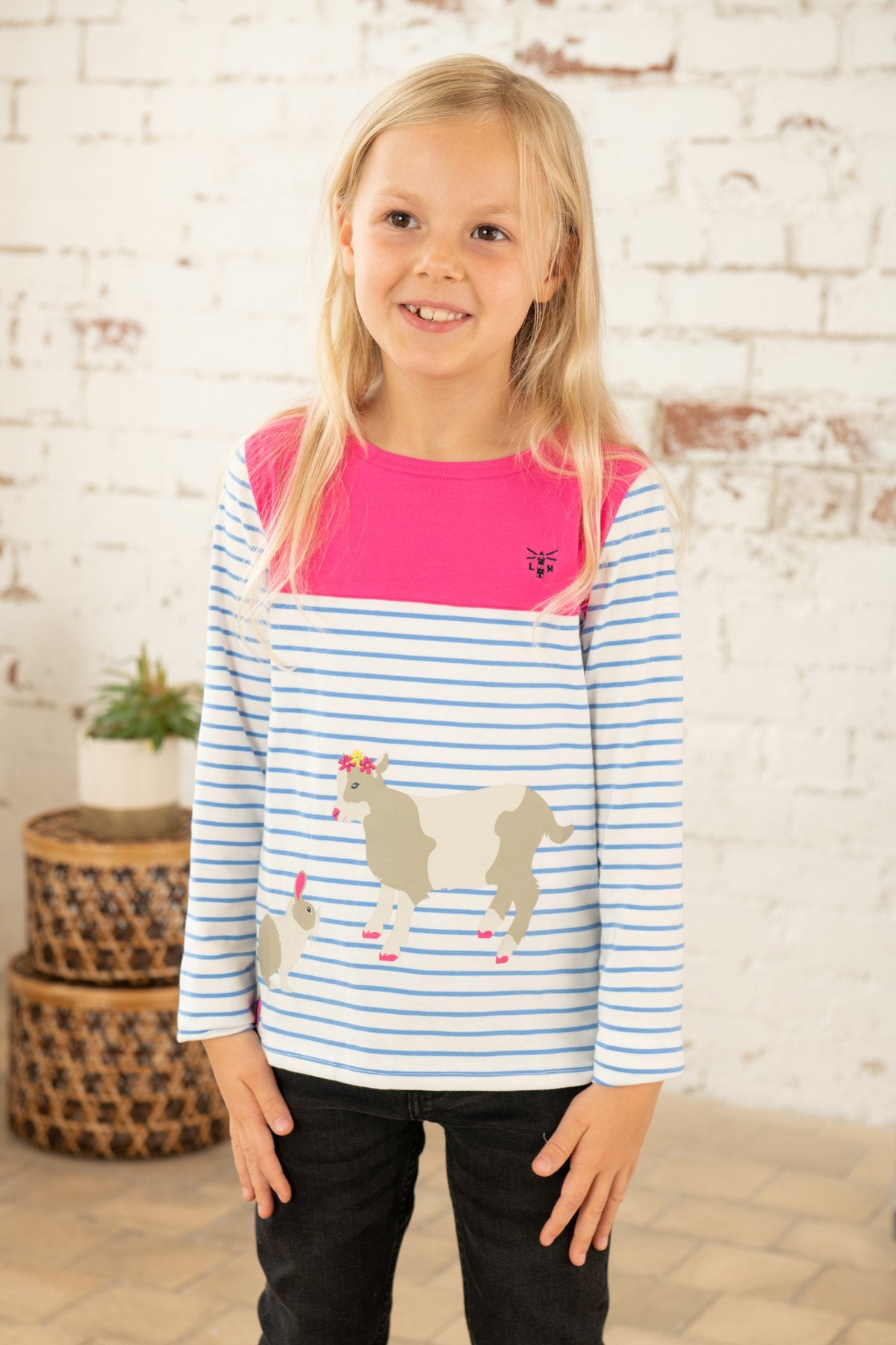 LONG SLEEVE - KID & BUNNY PRINT