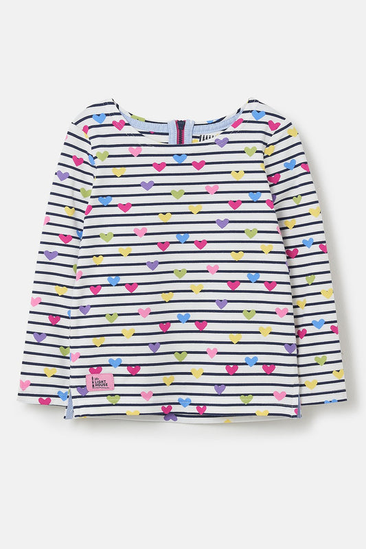 CAUSEWAY TOP- HEART PRINT