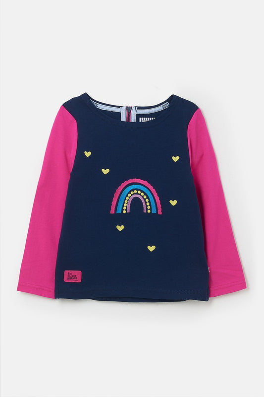 LONG SLEEVE - RAINBOW APPLIQUE