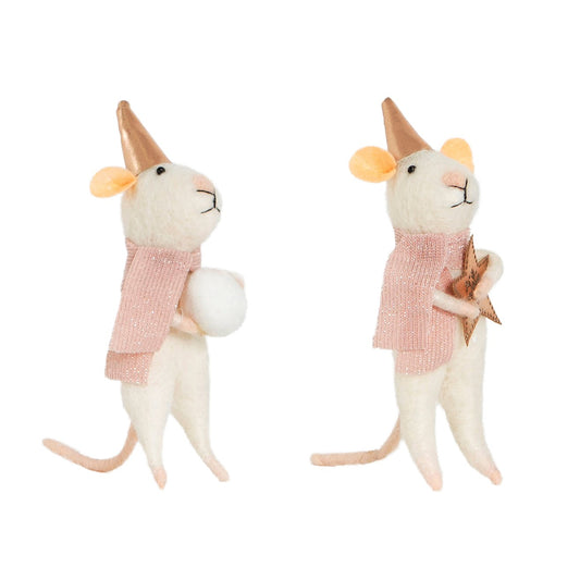STAR MOUSE FELT DECORATION