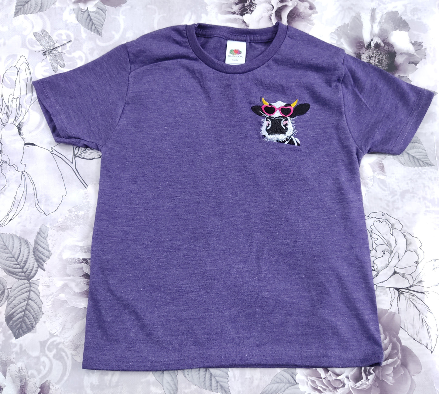 Kids purple cow T Shirt