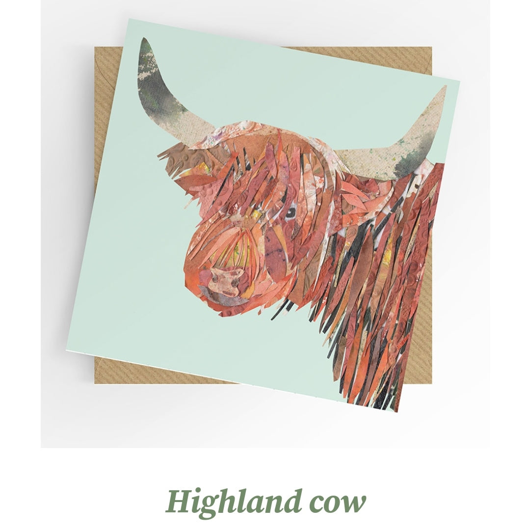 Highland Cow Card