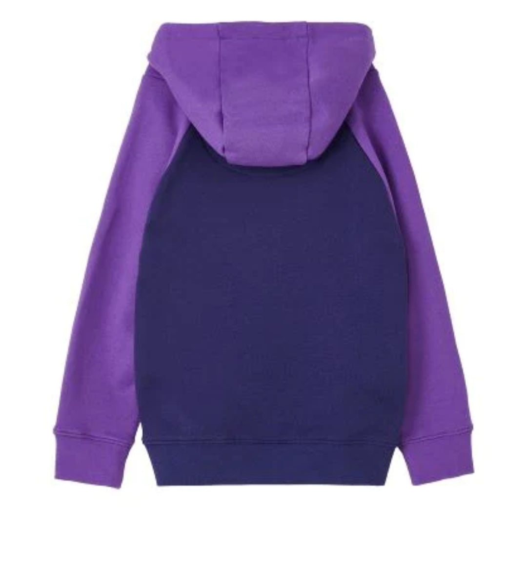 Jill Hoodie - Purple Tractor Applique