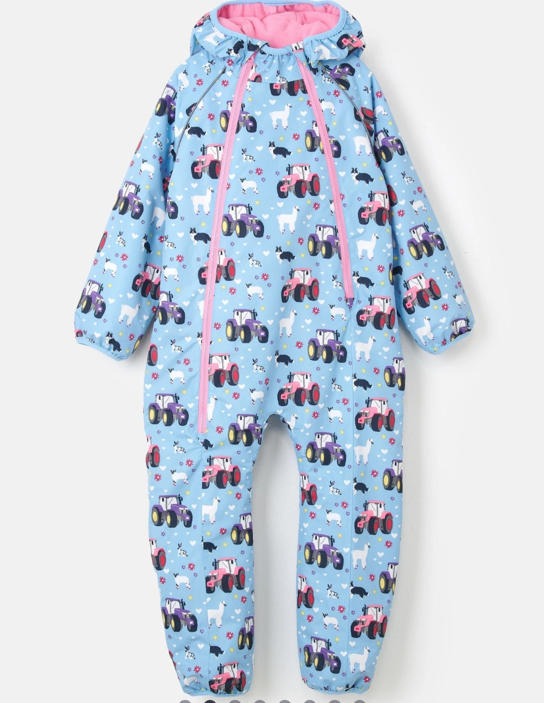 Jamie Puddle Suit- Sky Farm Print