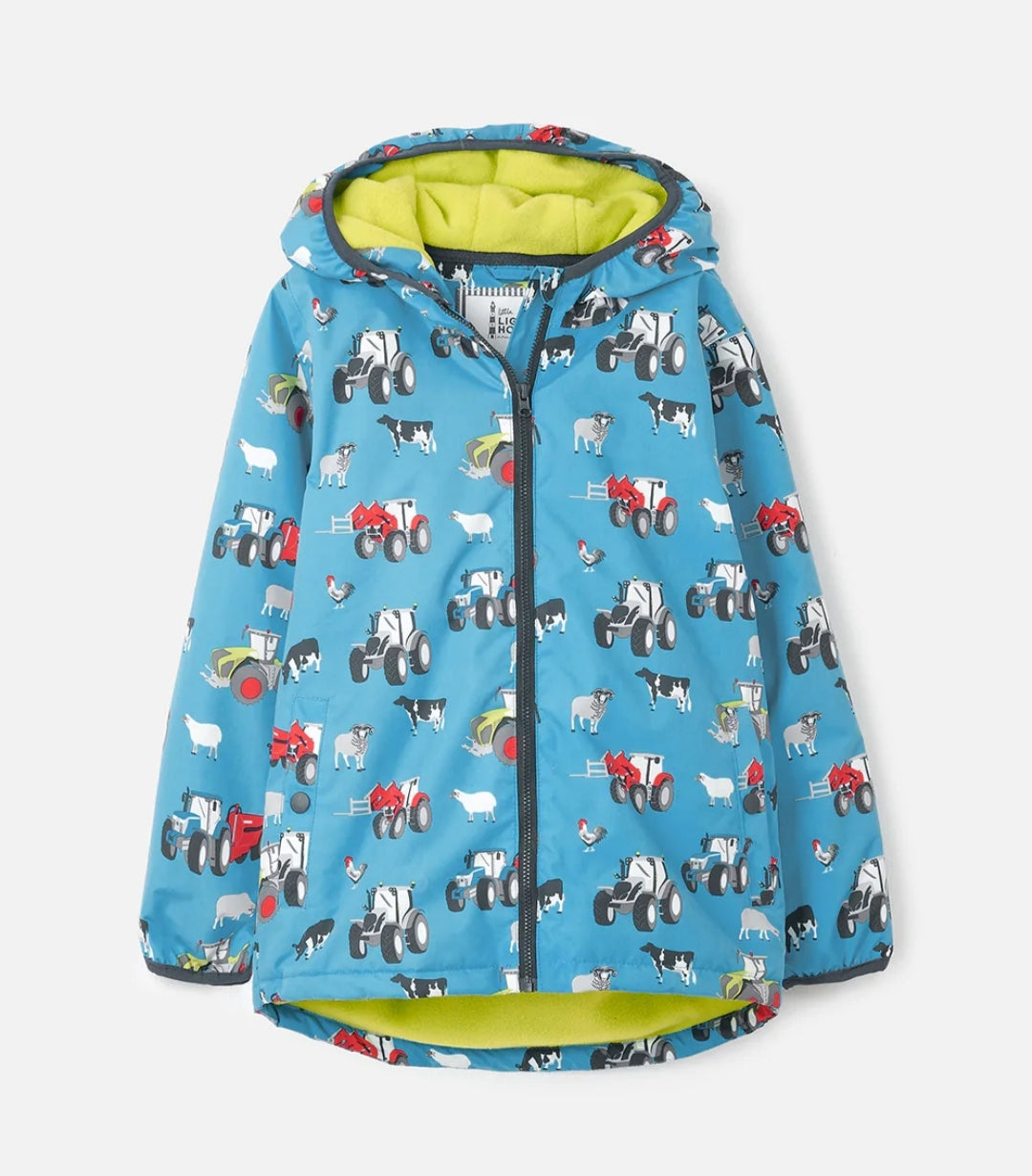 Lucas Coat- Blue Farm Print