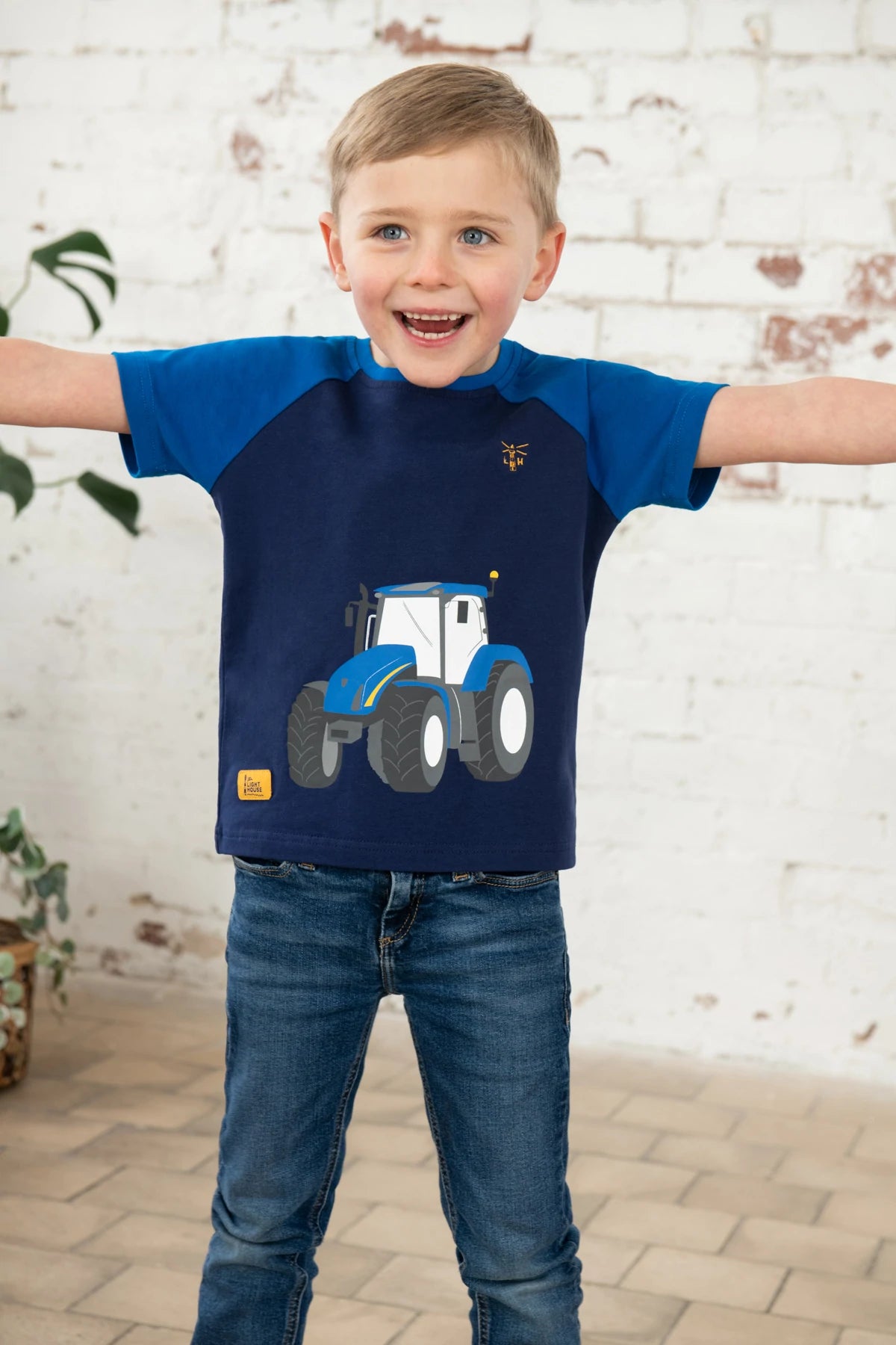 MASON TEE SHIRT- BLUE TRACTOR