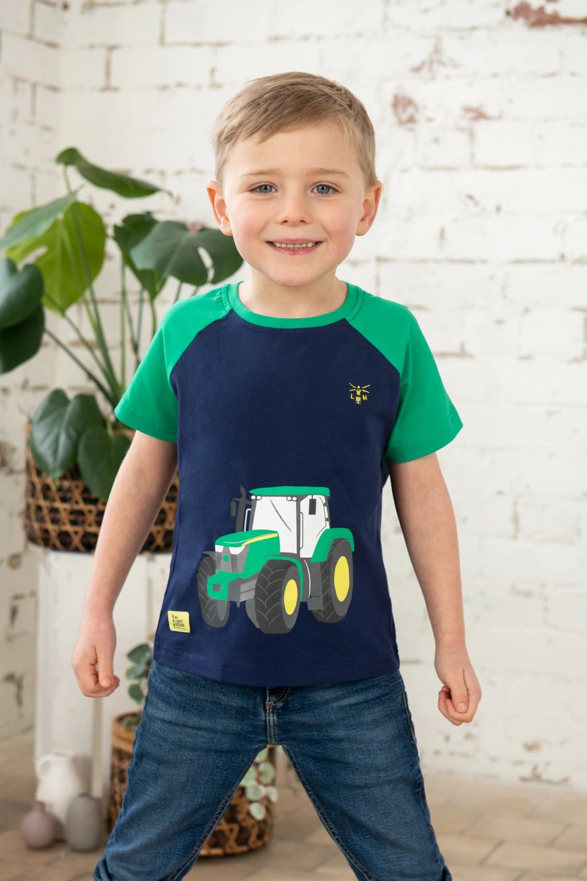 MASON TEE SHIRT- GREEN TRACTOR