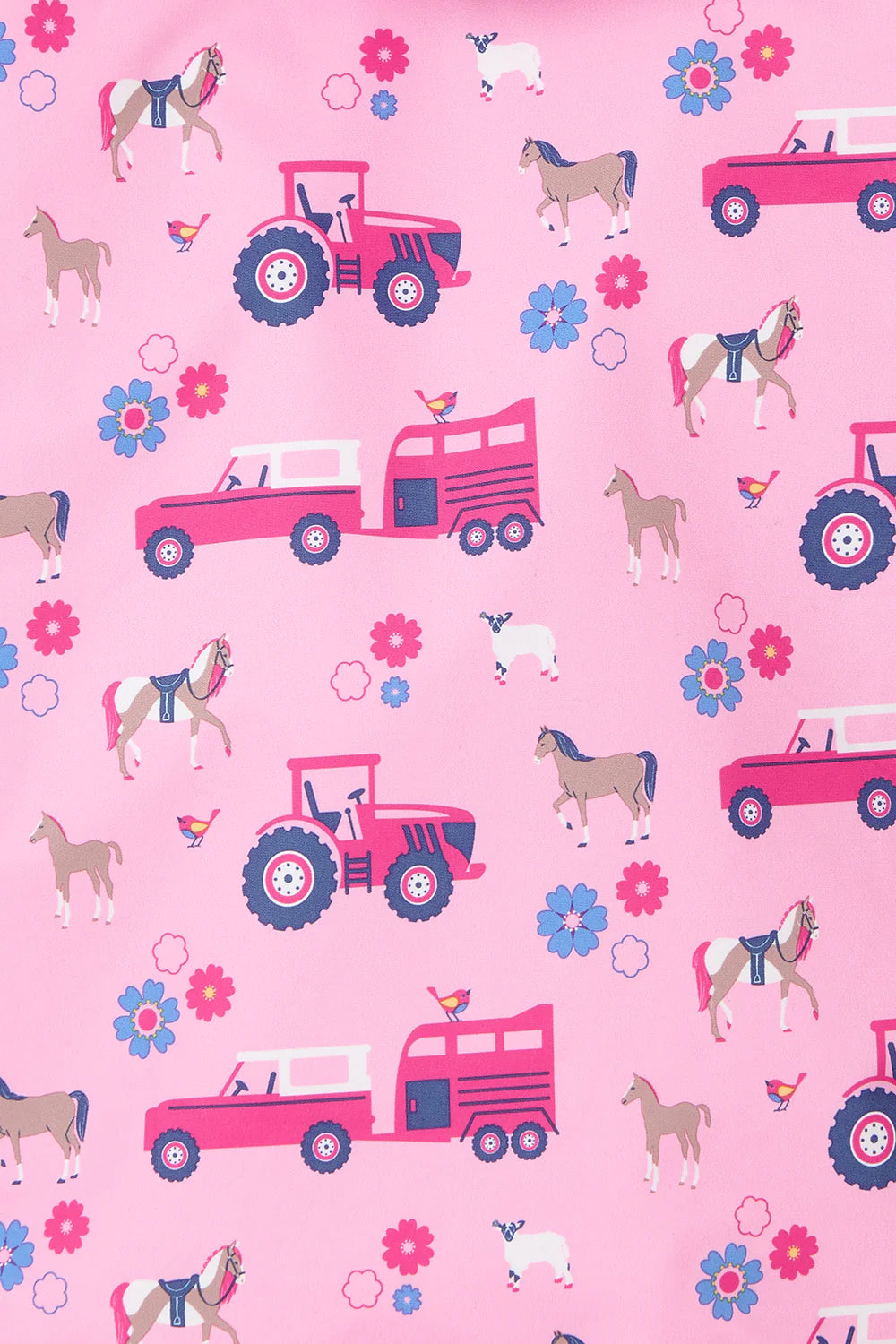 OLIVIA - BLUSH PINK FARM PRINT