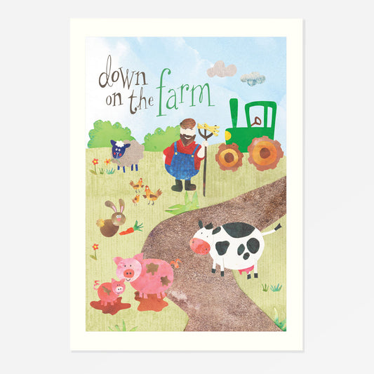DOWN ON THE FARM PRINT