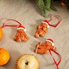 YOGA GINGERBREAD HANGING DECORATIONS - SET OF 3