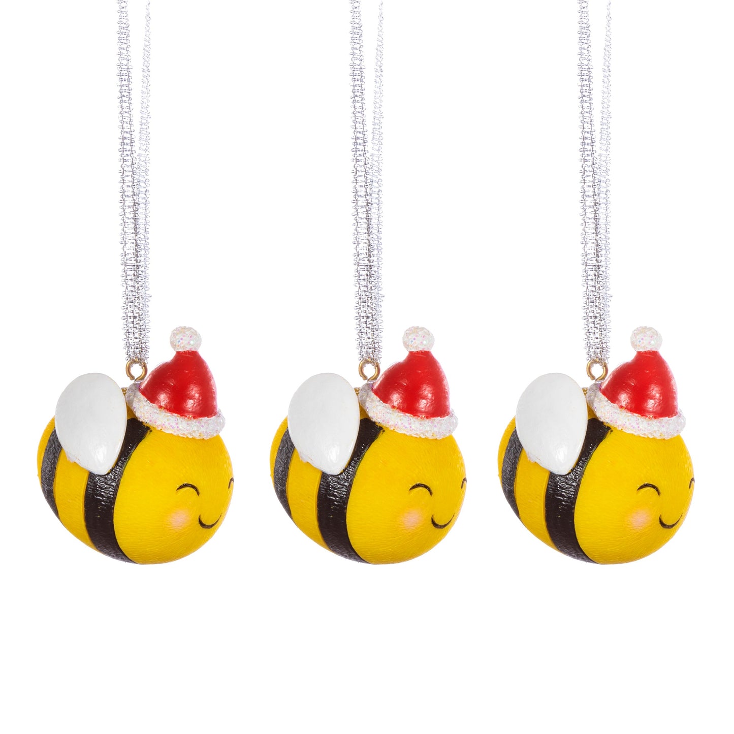 PACK OF THREE DECORATIONS- CHRISTMAS BEES