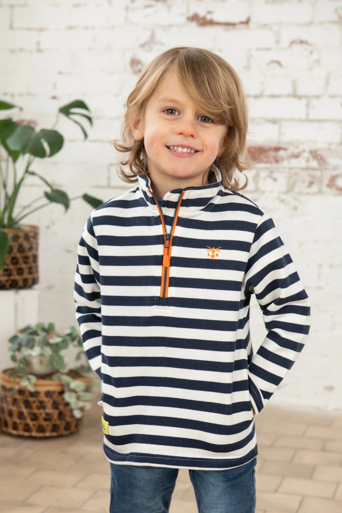 RILEY SWEATSHIRT - NAVY STRIPE