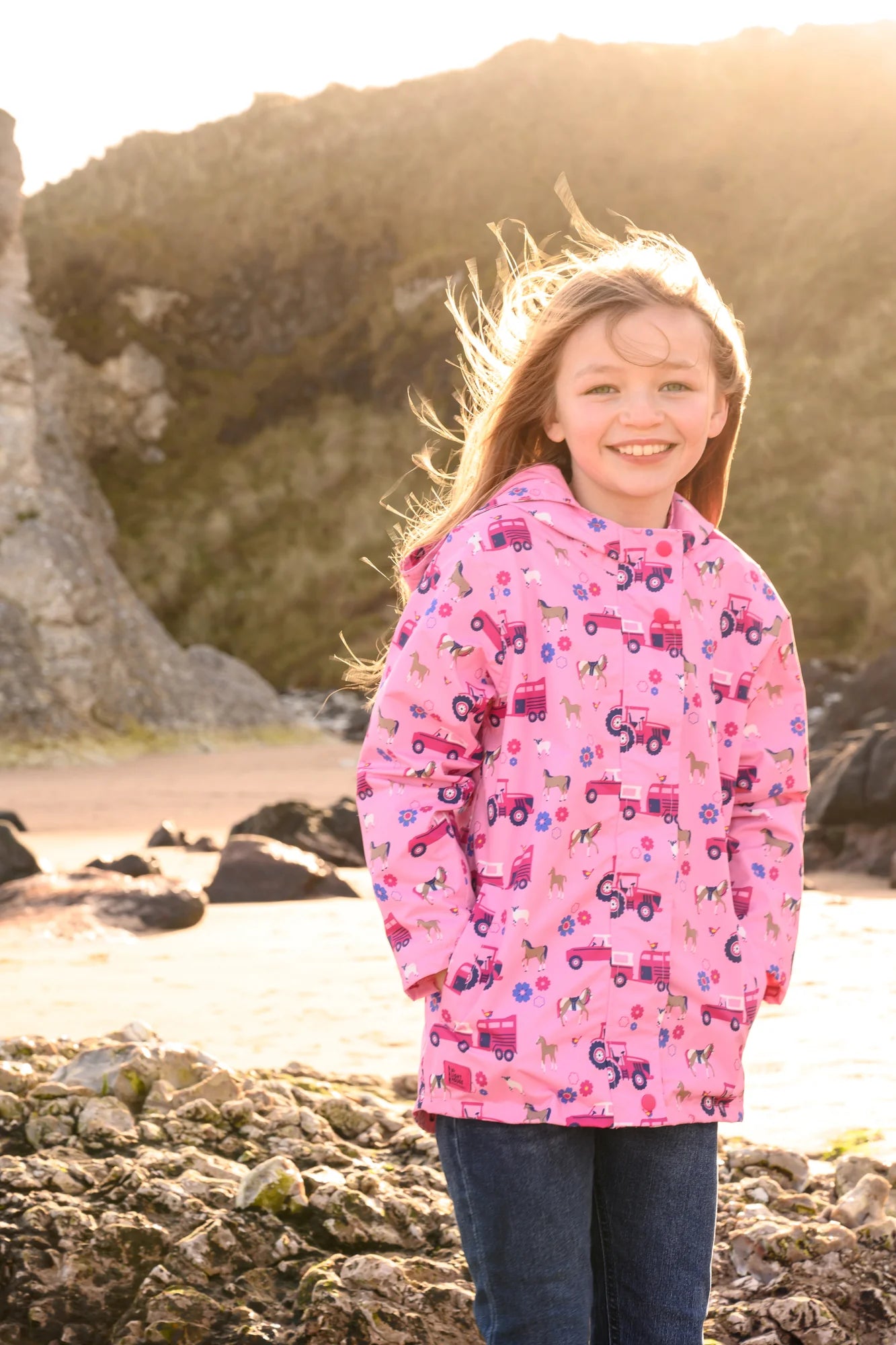 OLIVIA BLUSH PINK FARM PRINT