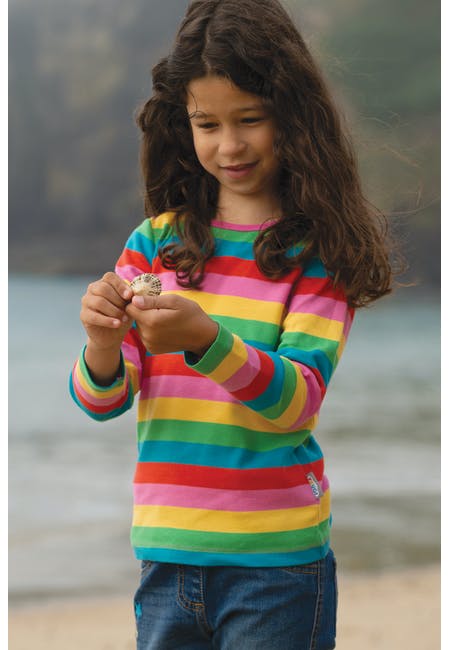 LONG SLEEVE TEE- RAINBOW STRIPE