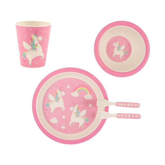 RAINBOW UNICORN TABLEWARE SET